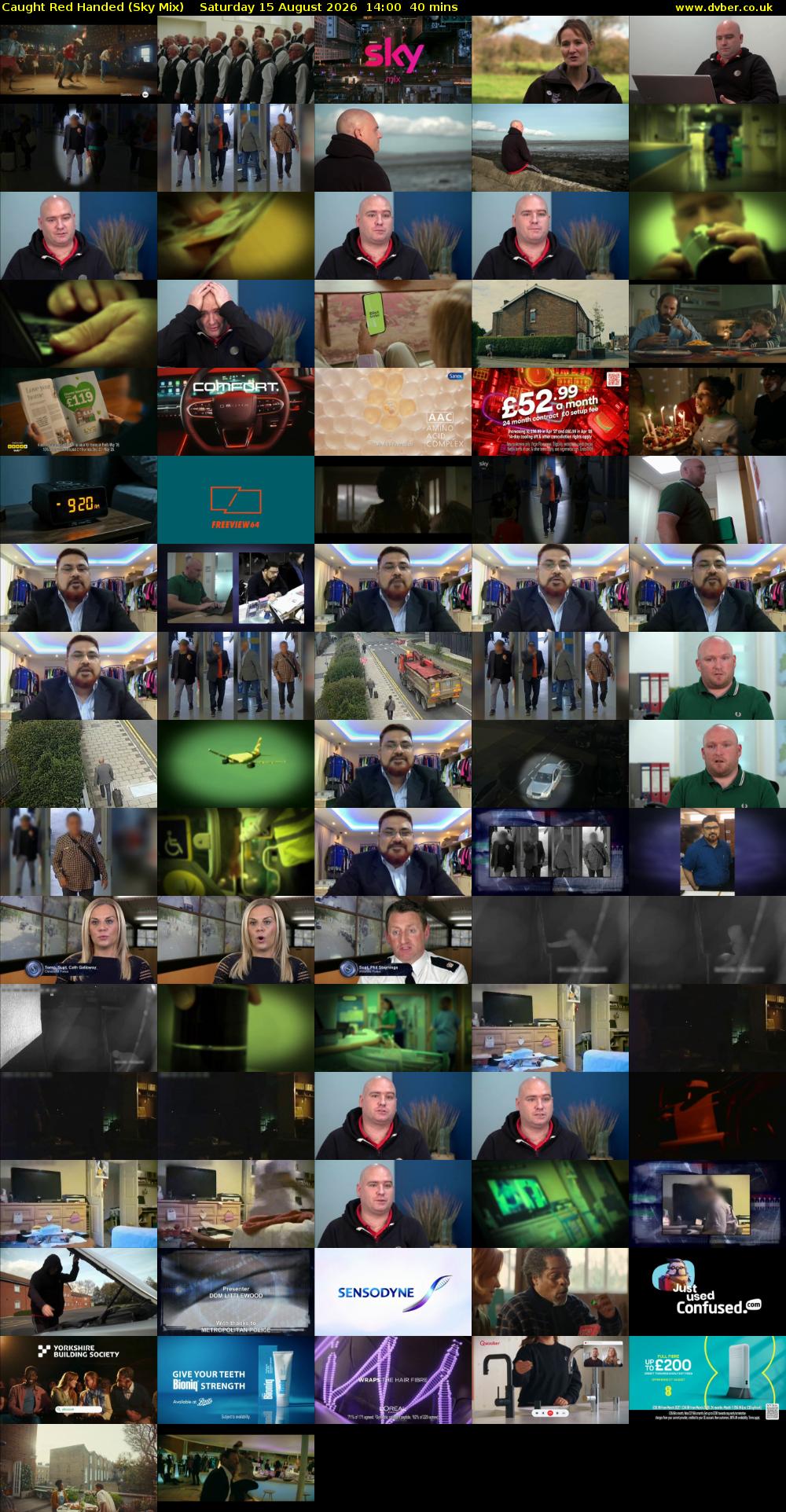 Caught Red Handed (Sky Mix) Saturday 15 August 2026 14:00 - 14:40