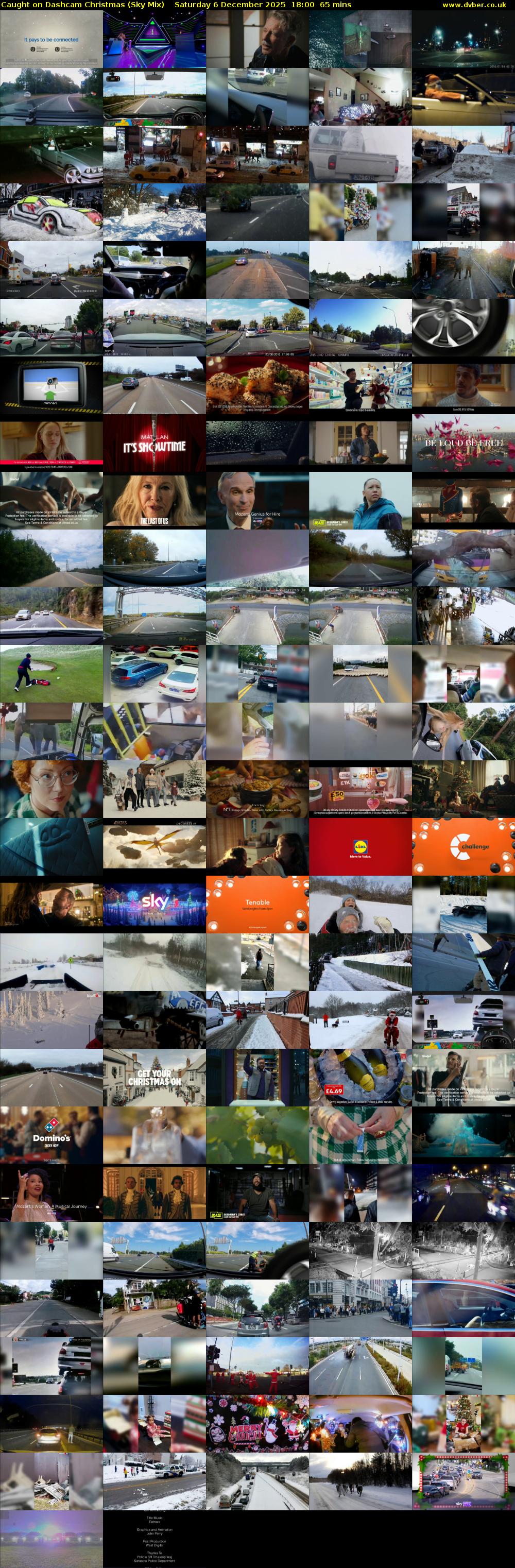 Caught on Dashcam Christmas (Sky Mix) Saturday 6 December 2025 18:00 - 19:05