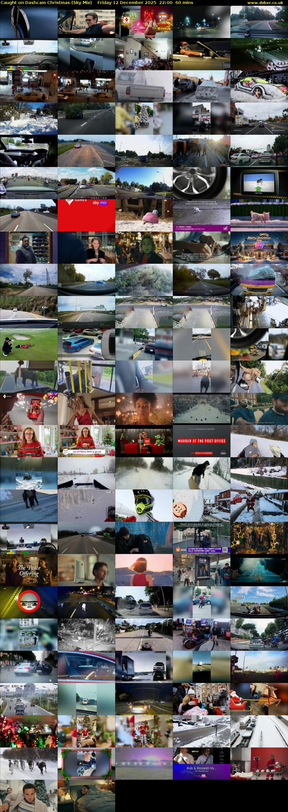 Caught on Dashcam Christmas (Sky Mix) Friday 12 December 2025 22:00 - 23:00