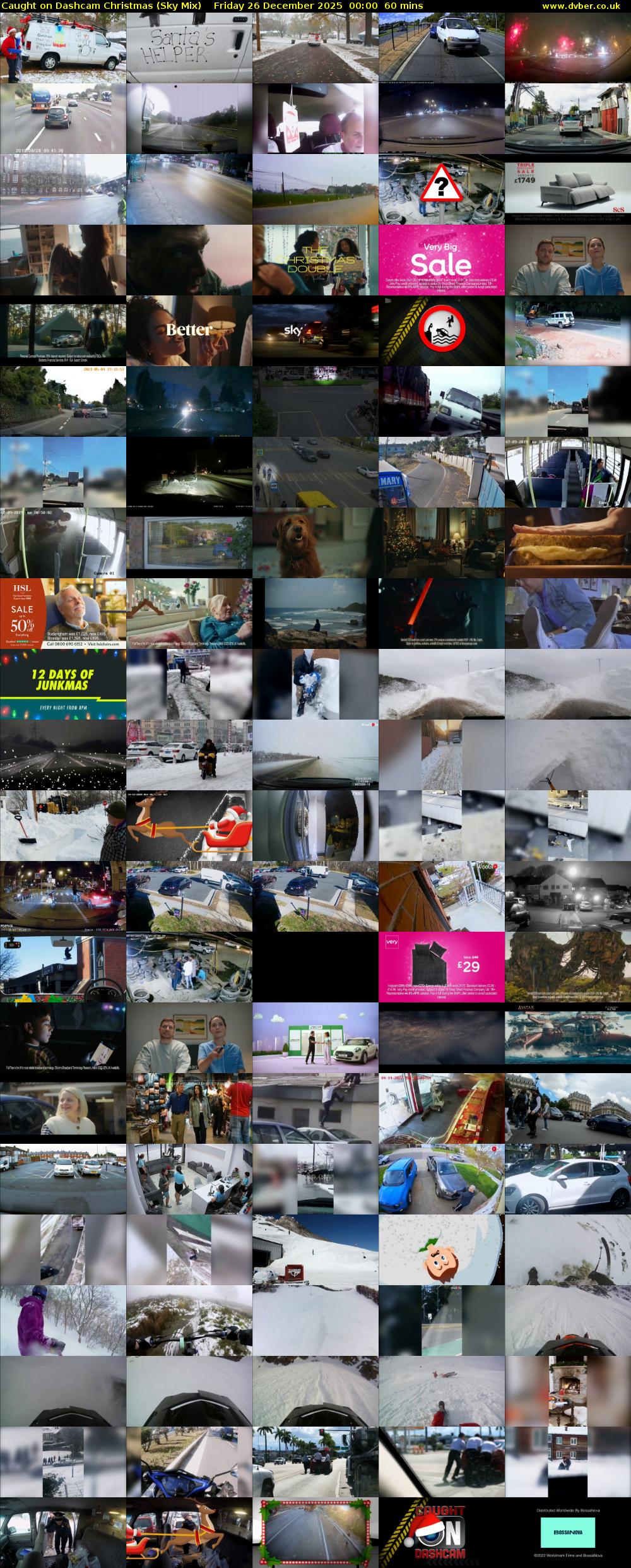 Caught on Dashcam Christmas (Sky Mix) Friday 26 December 2025 00:00 - 01:00