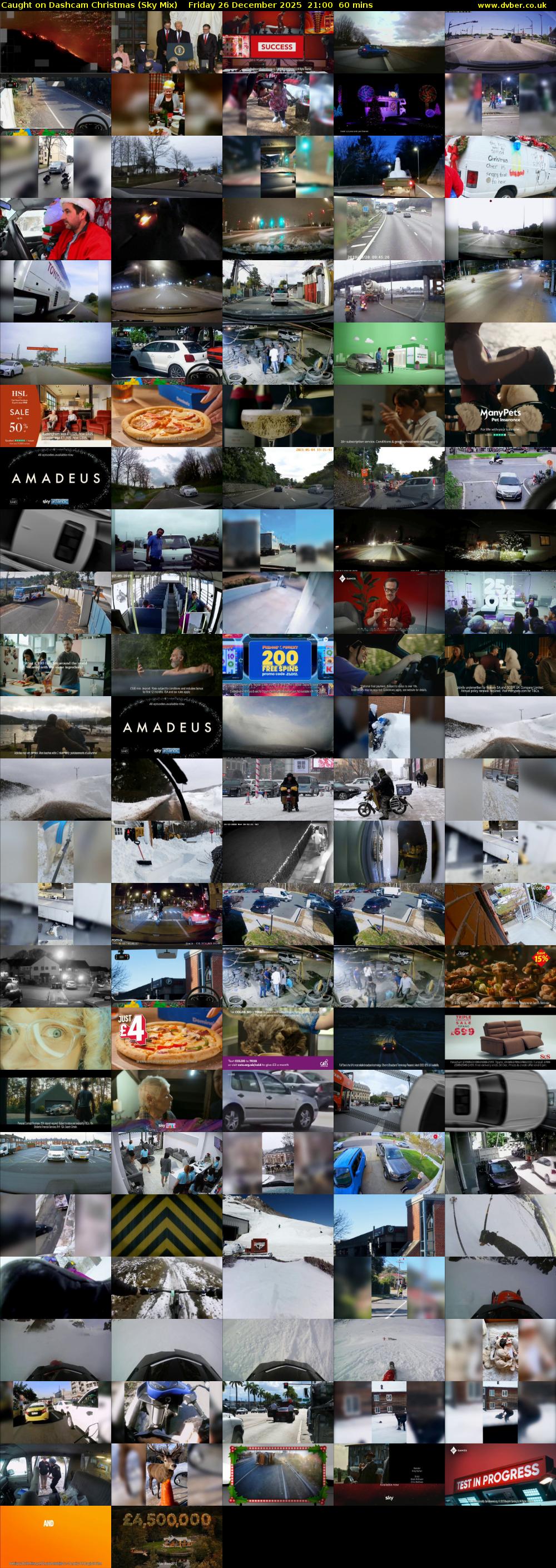 Caught on Dashcam Christmas (Sky Mix) Friday 26 December 2025 21:00 - 22:00