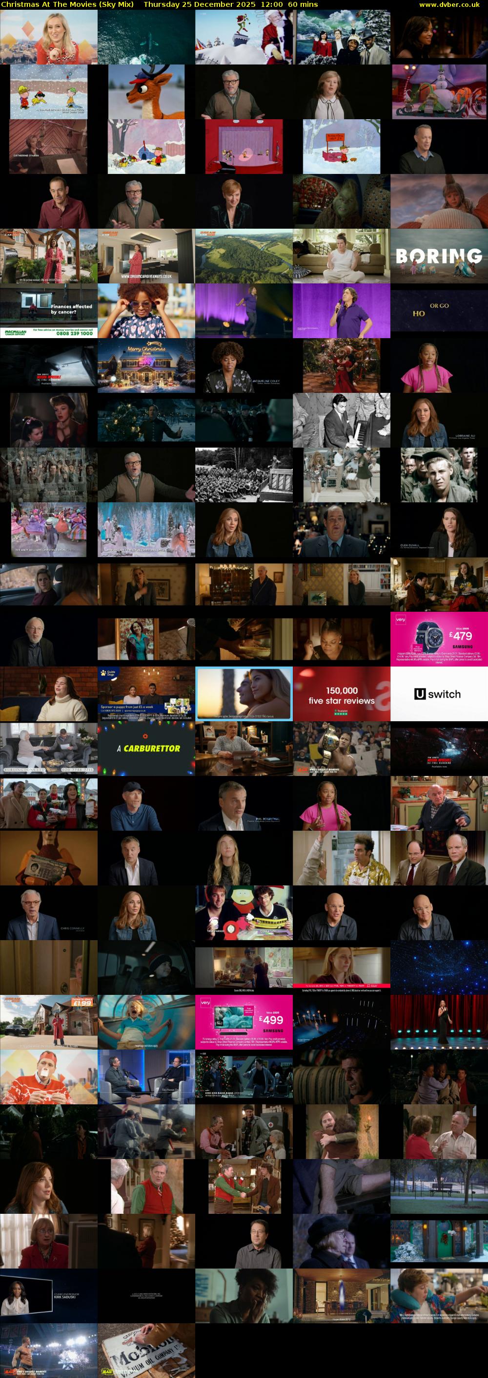 Christmas At The Movies (Sky Mix) Thursday 25 December 2025 12:00 - 13:00