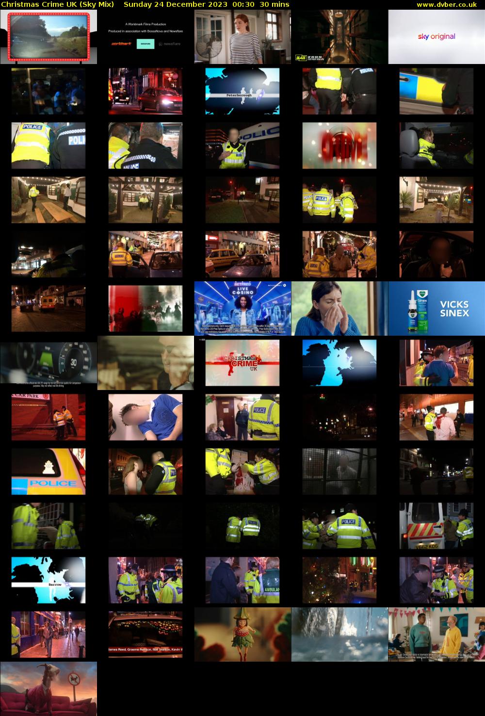 Christmas Crime UK (Sky Mix) Sunday 24 December 2023 00:30 - 01:00