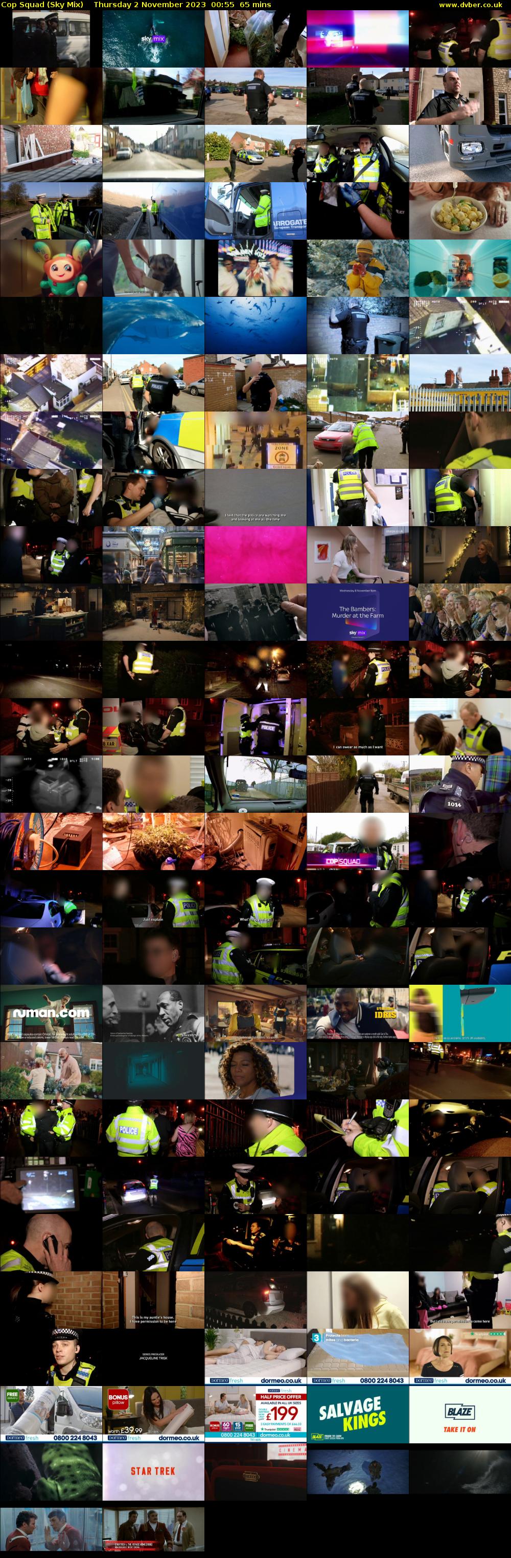 Cop Squad (Sky Mix) Thursday 2 November 2023 00:55 - 02:00
