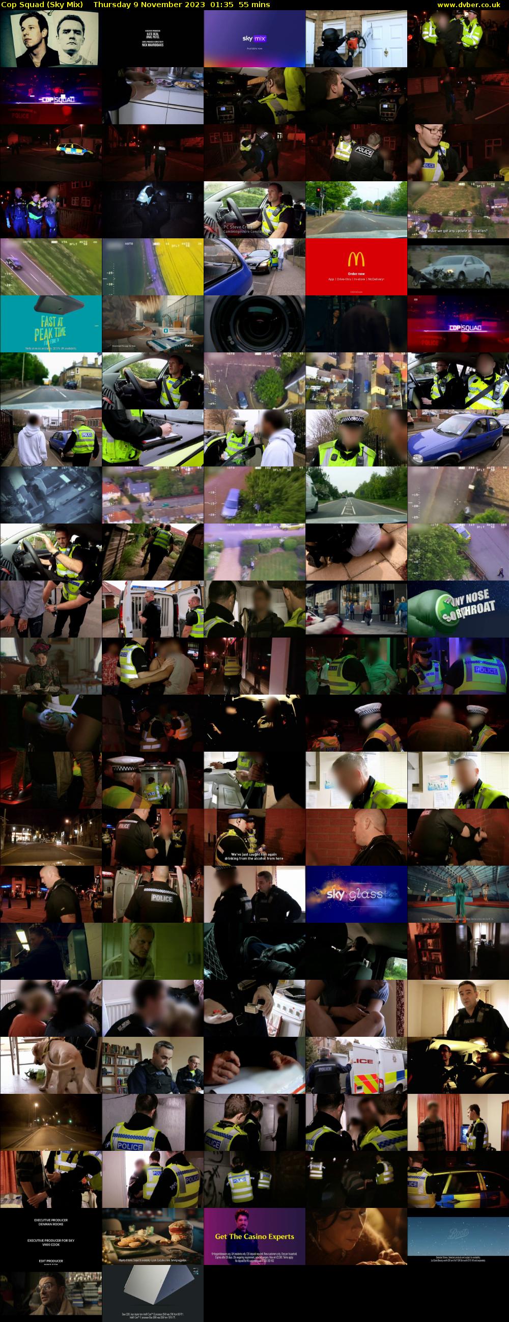 Cop Squad (Sky Mix) Thursday 9 November 2023 01:35 - 02:30