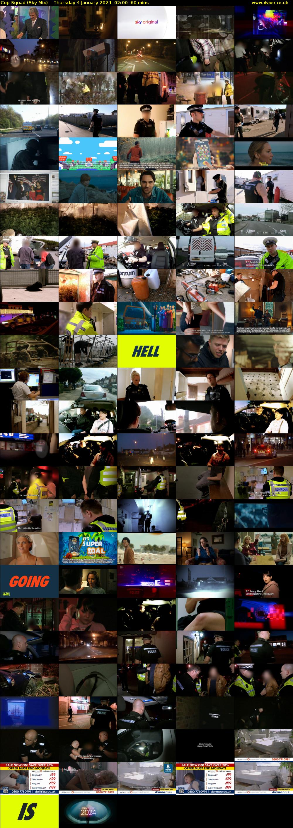 Cop Squad (Sky Mix) Thursday 4 January 2024 02:00 - 03:00