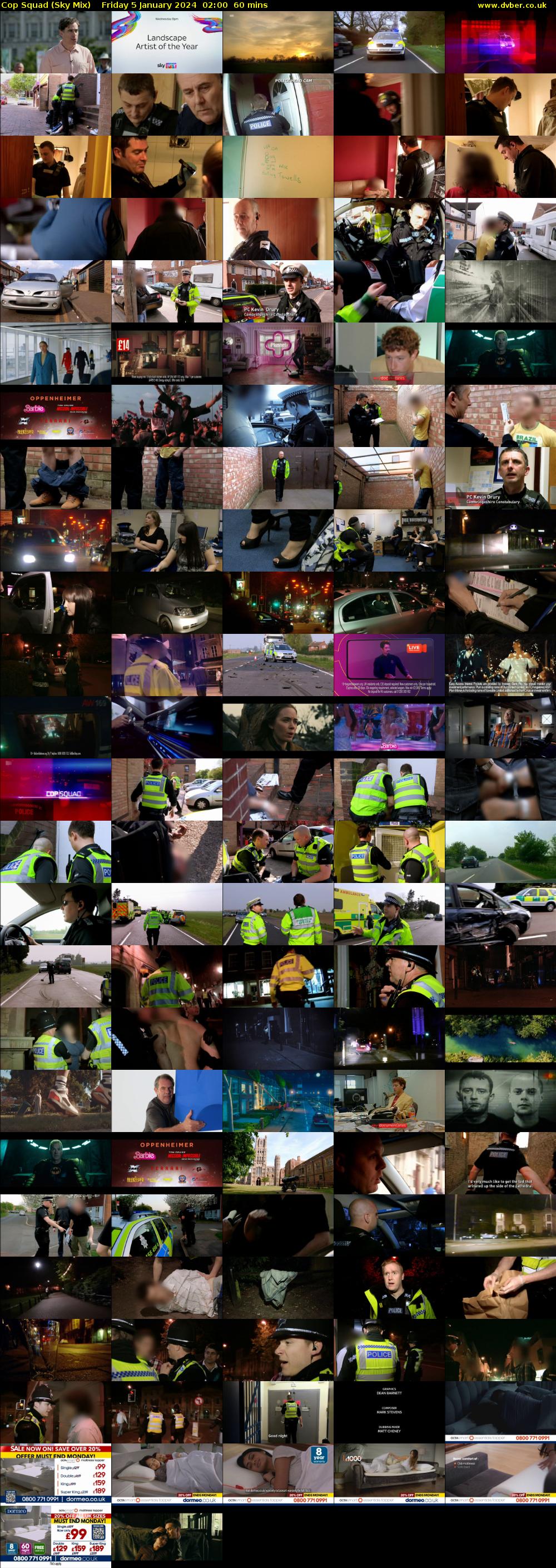 Cop Squad (Sky Mix) Friday 5 January 2024 02:00 - 03:00