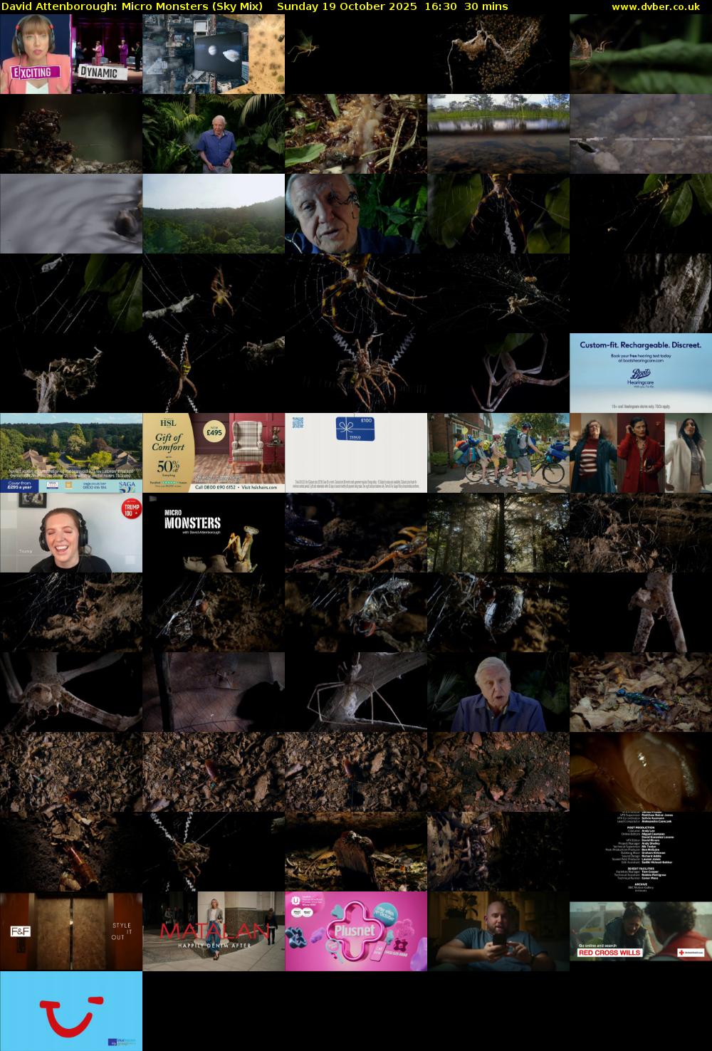 David Attenborough: Micro Monsters (Sky Mix) Sunday 19 October 2025 16:30 - 17:00