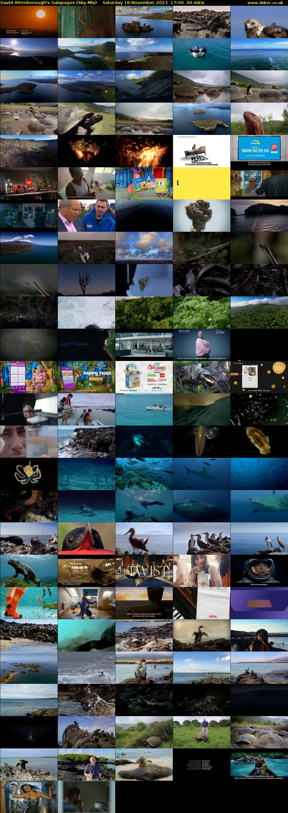 David Attenborough's Galapagos (Sky Mix) Saturday 18 November 2023 17:00 - 18:00