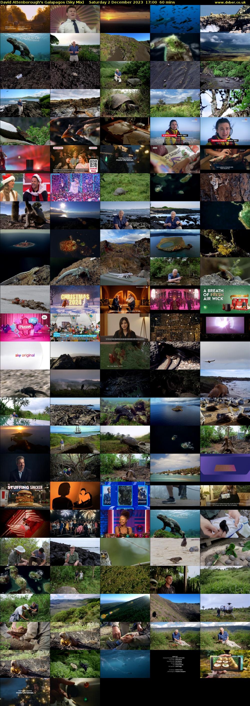 David Attenborough's Galapagos (Sky Mix) Saturday 2 December 2023 17:00 - 18:00