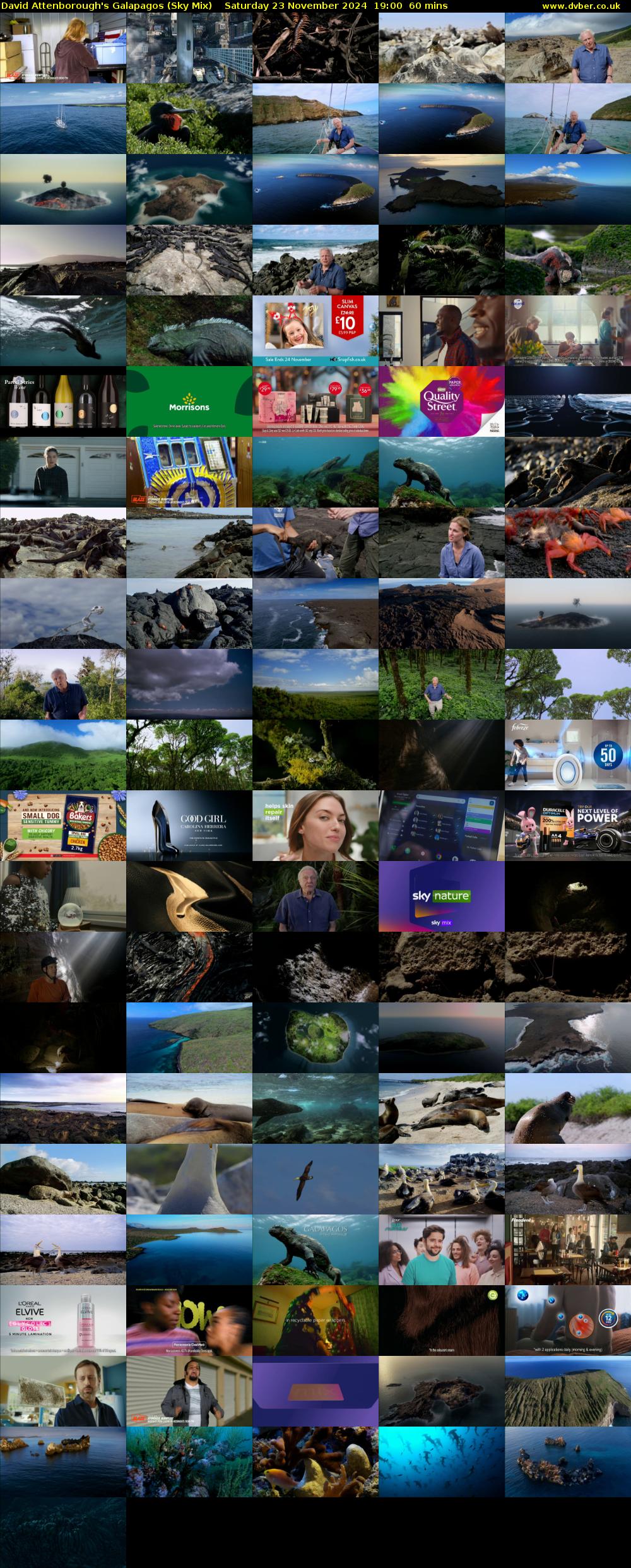 David Attenborough's Galapagos (Sky Mix) Saturday 23 November 2024 19:00 - 20:00
