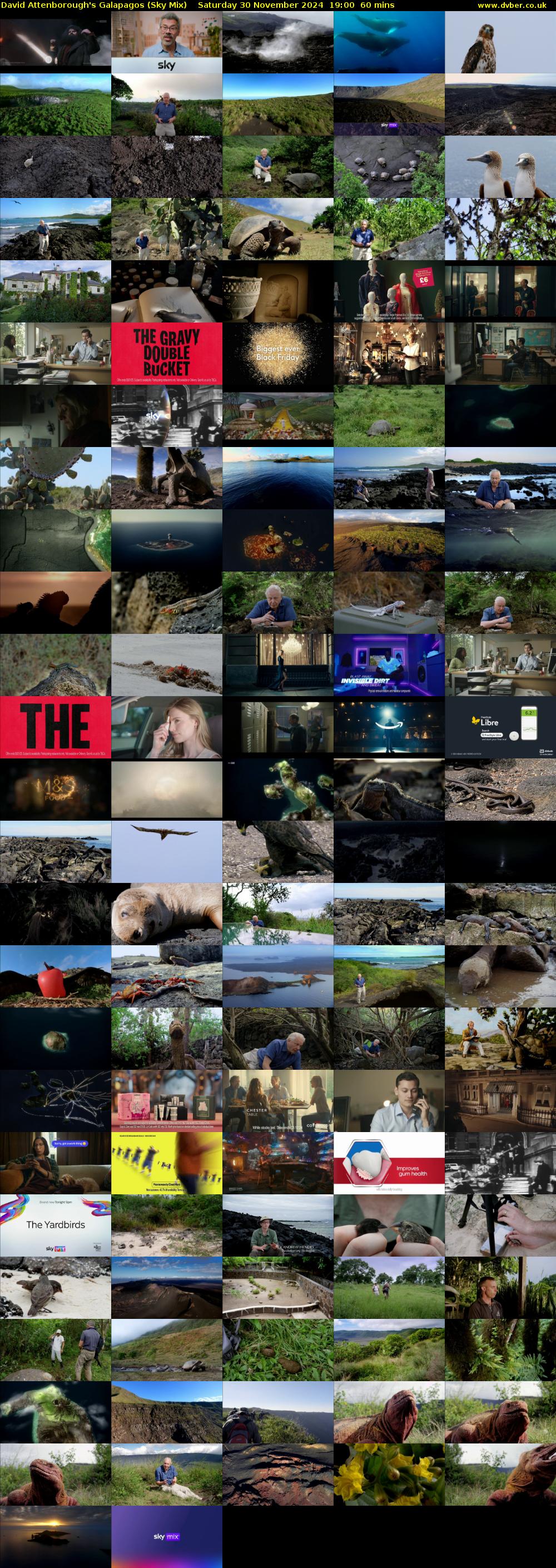 David Attenborough's Galapagos (Sky Mix) Saturday 30 November 2024 19:00 - 20:00