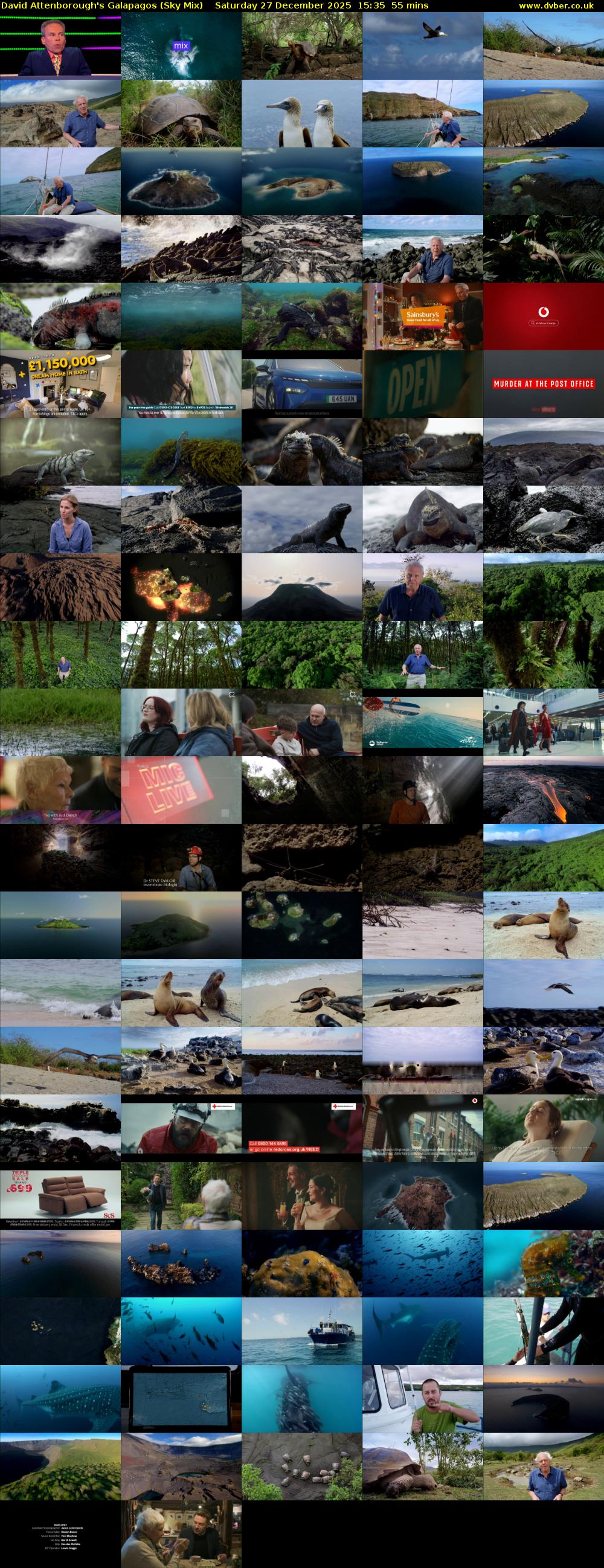 David Attenborough's Galapagos (Sky Mix) Saturday 27 December 2025 15:35 - 16:30