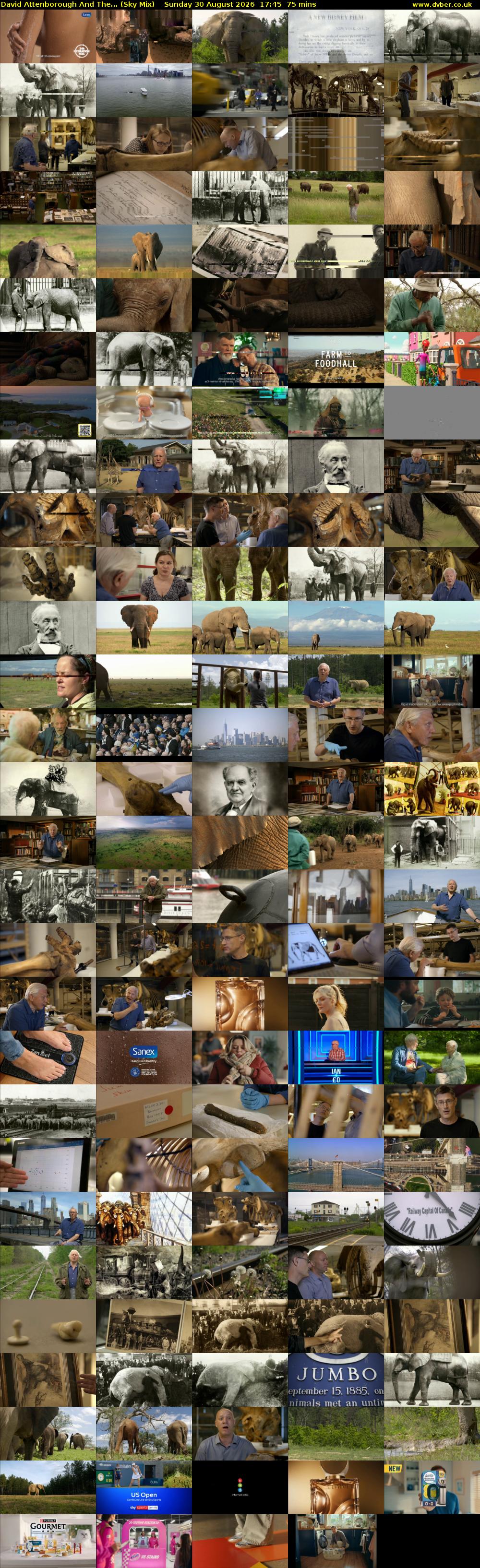 David Attenborough And The... (Sky Mix) Sunday 30 August 2026 17:45 - 19:00