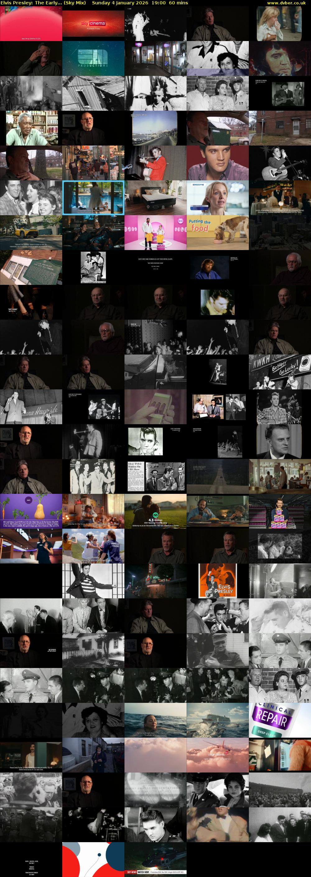 Elvis Presley: The Early... (Sky Mix) Sunday 4 January 2026 19:00 - 20:00