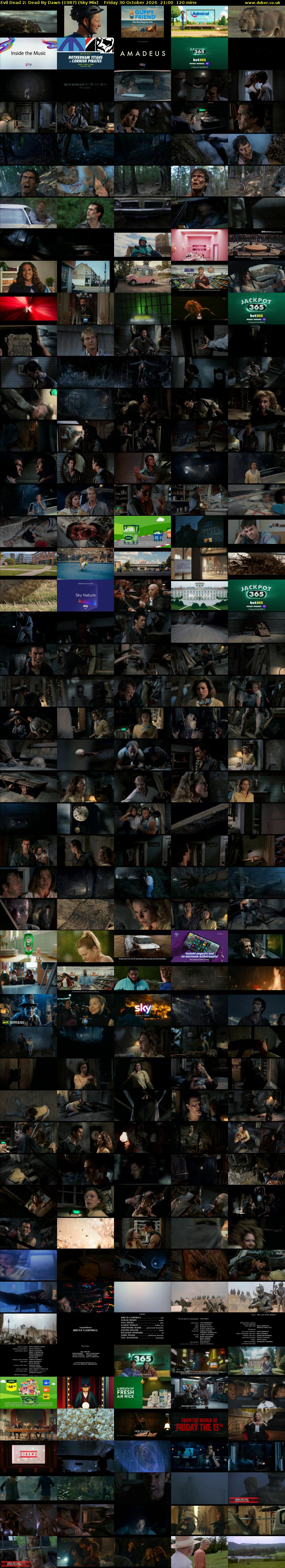 Evil Dead 2: Dead By Dawn (1987) (Sky Mix) Friday 30 October 2026 21:00 - 23:00
