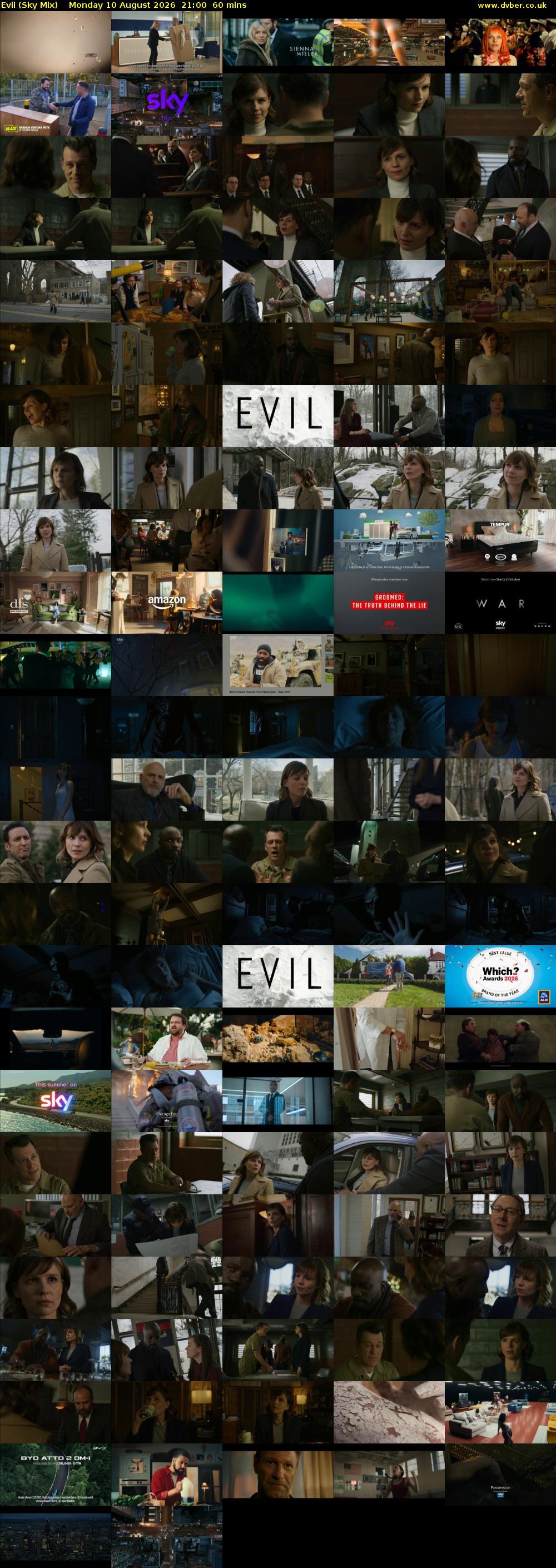 Evil (Sky Mix) Monday 10 August 2026 21:00 - 22:00