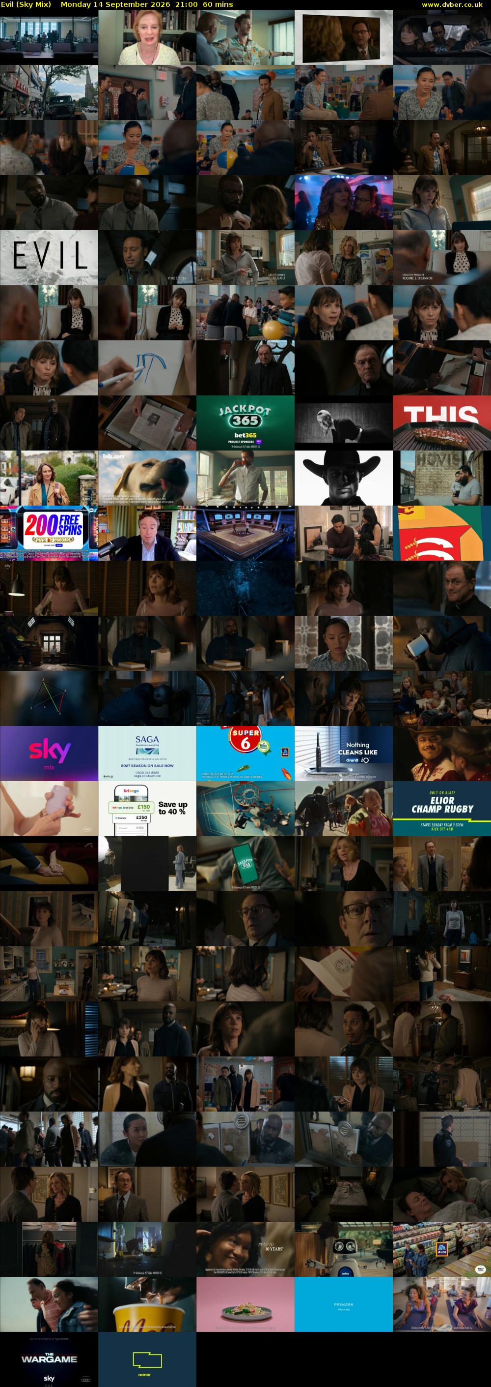 Evil (Sky Mix) Monday 14 September 2026 21:00 - 22:00
