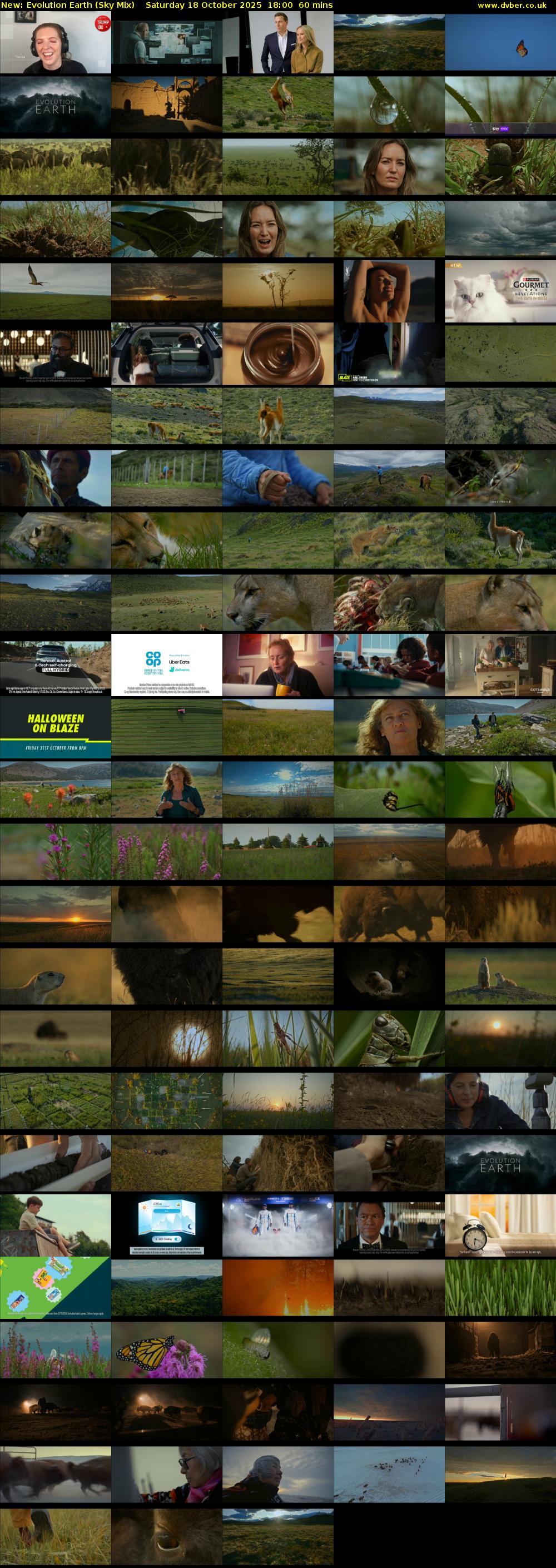 Evolution Earth (Sky Mix) Saturday 18 October 2025 18:00 - 19:00