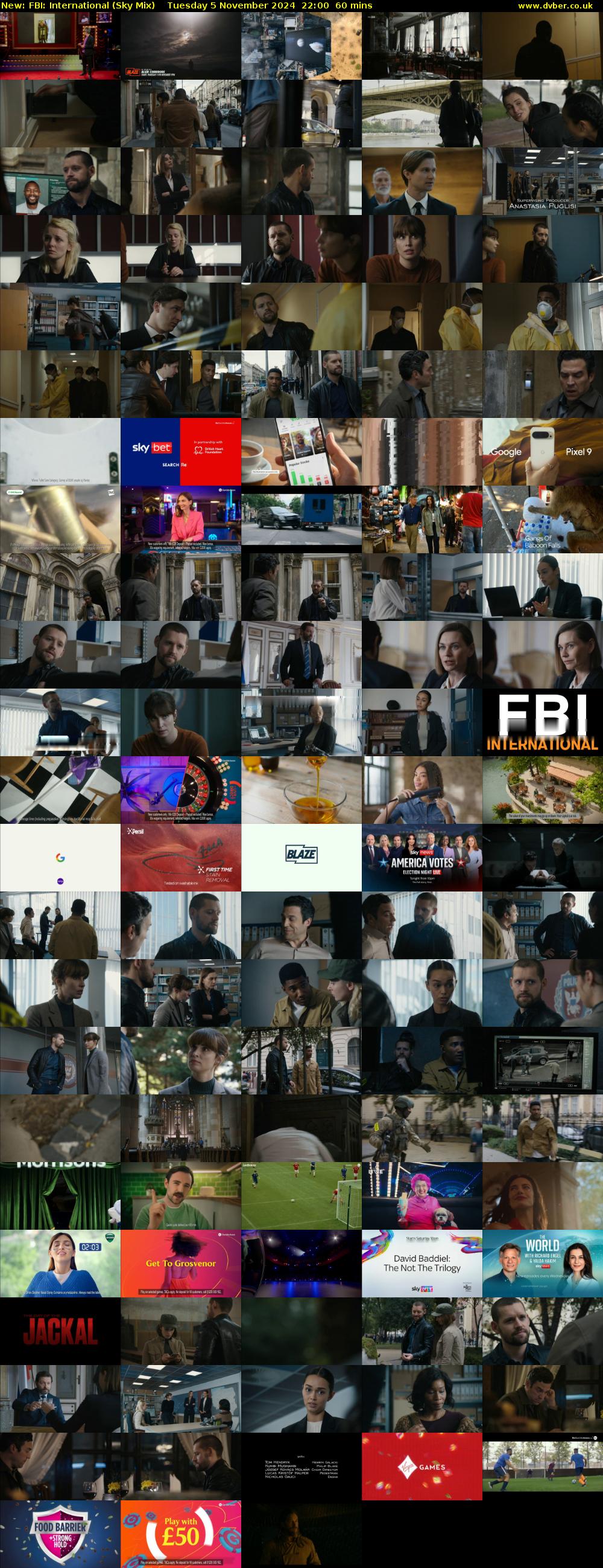 FBI: International (Sky Mix) Tuesday 5 November 2024 22:00 - 23:00