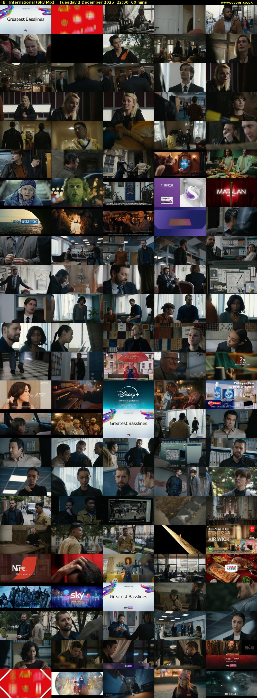 FBI: International (Sky Mix) Tuesday 2 December 2025 22:00 - 23:00