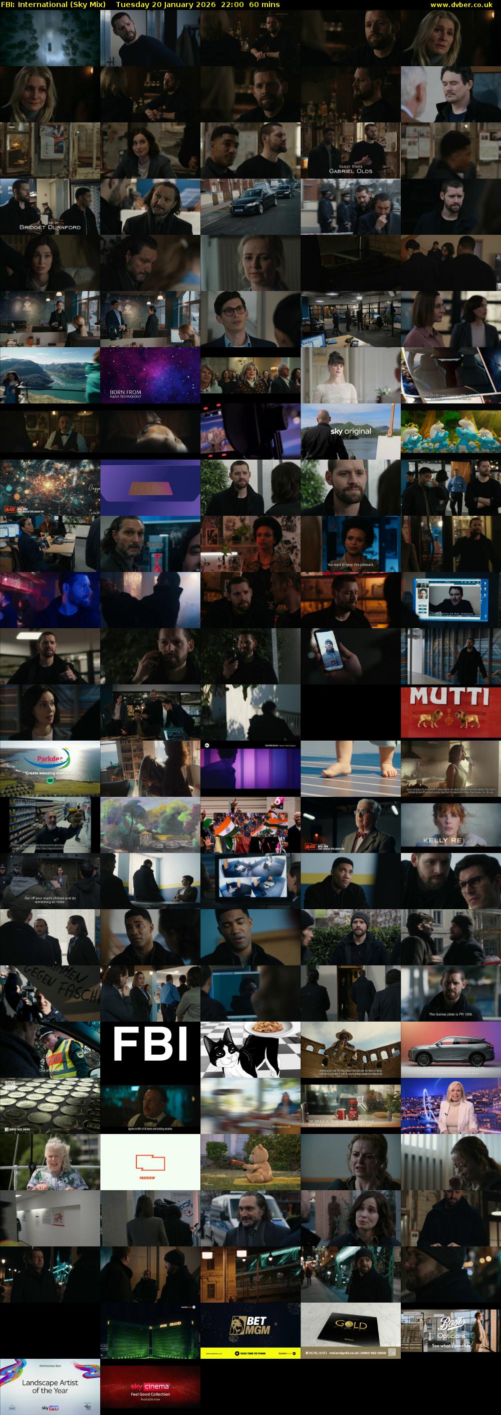 FBI: International (Sky Mix) Tuesday 20 January 2026 22:00 - 23:00