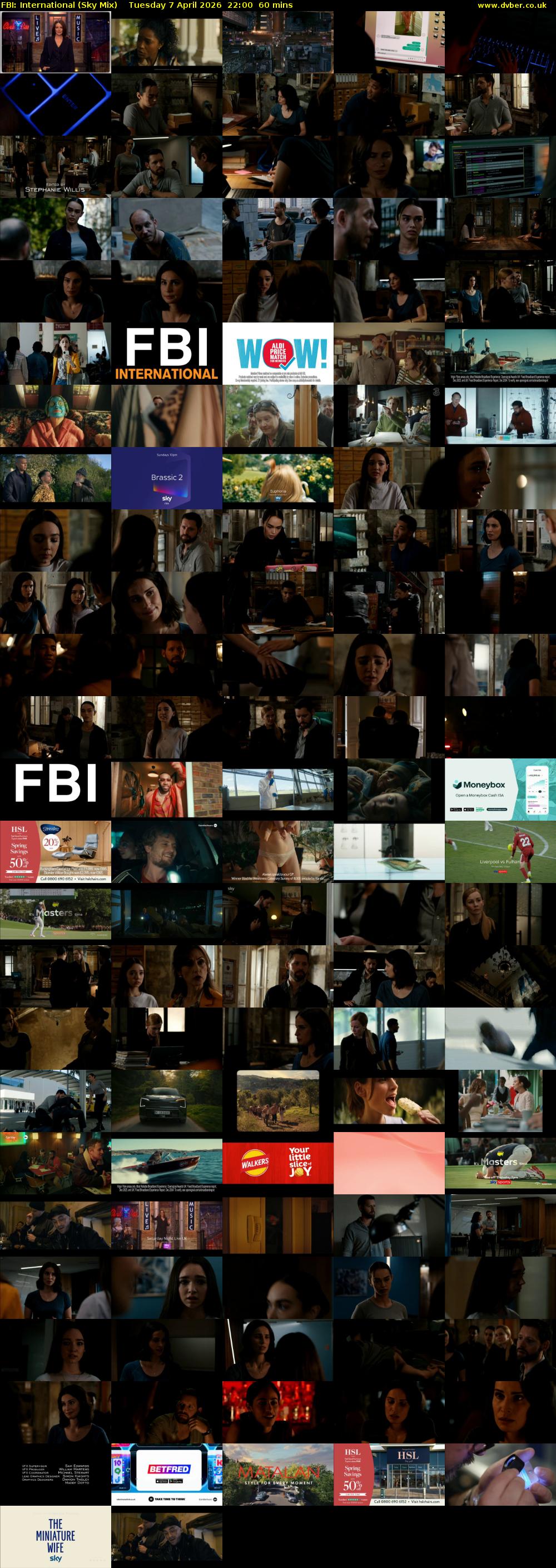 FBI: International (Sky Mix) Tuesday 7 April 2026 22:00 - 23:00