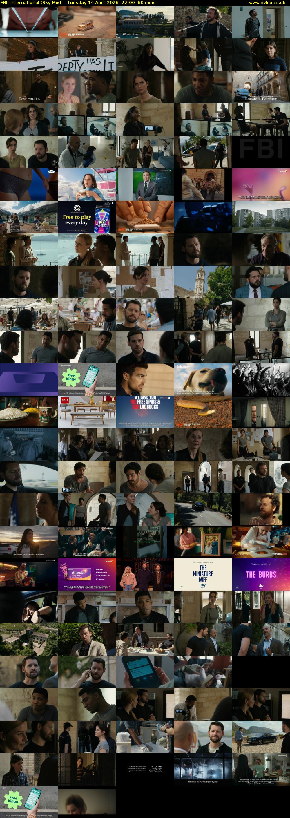 FBI: International (Sky Mix) Tuesday 14 April 2026 22:00 - 23:00