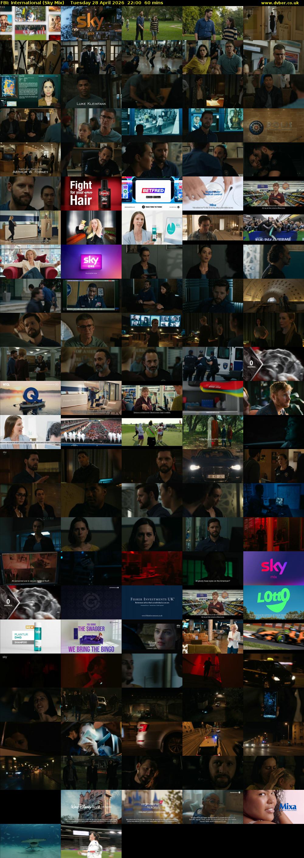 FBI: International (Sky Mix) Tuesday 28 April 2026 22:00 - 23:00