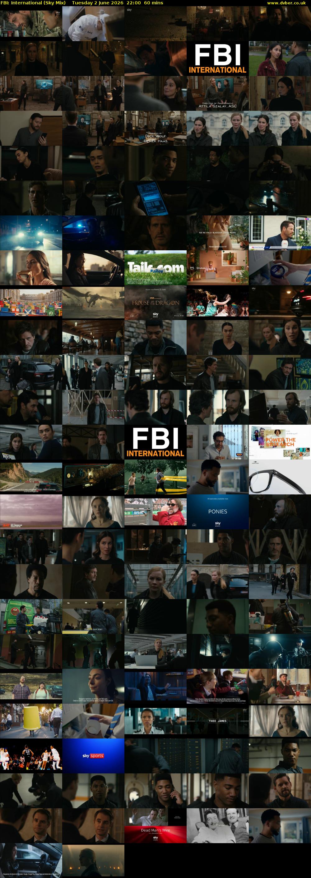 FBI: International (Sky Mix) Tuesday 2 June 2026 22:00 - 23:00