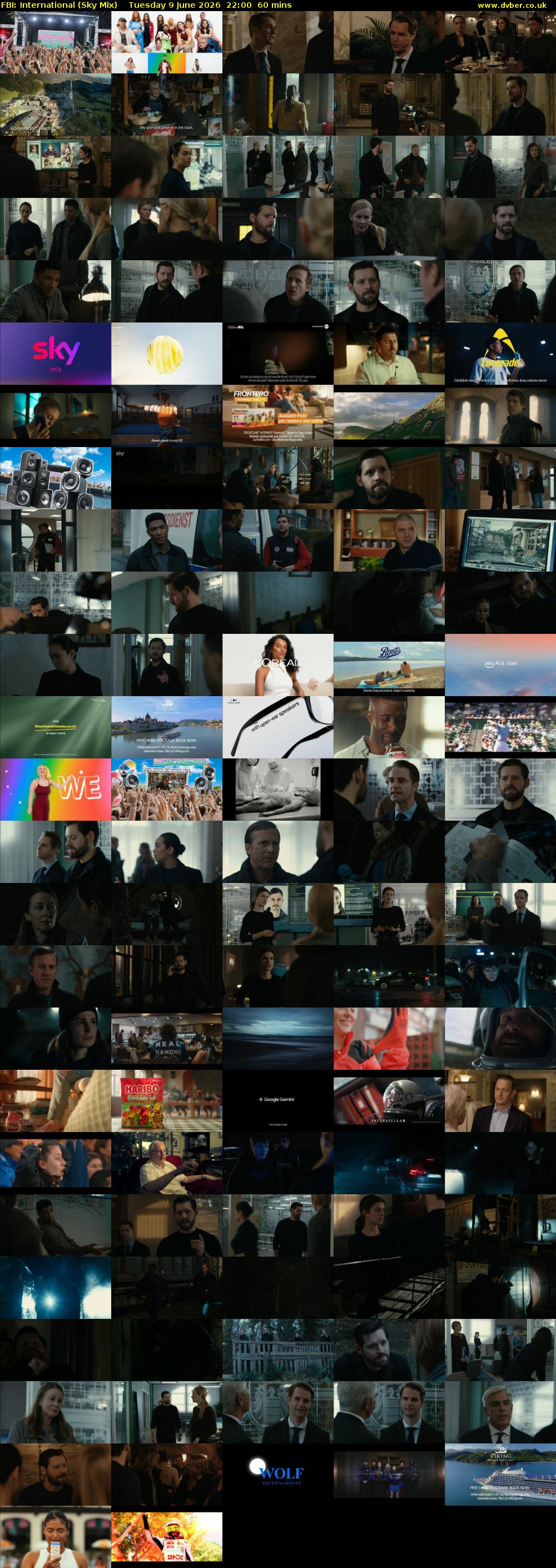 FBI: International (Sky Mix) Tuesday 9 June 2026 22:00 - 23:00