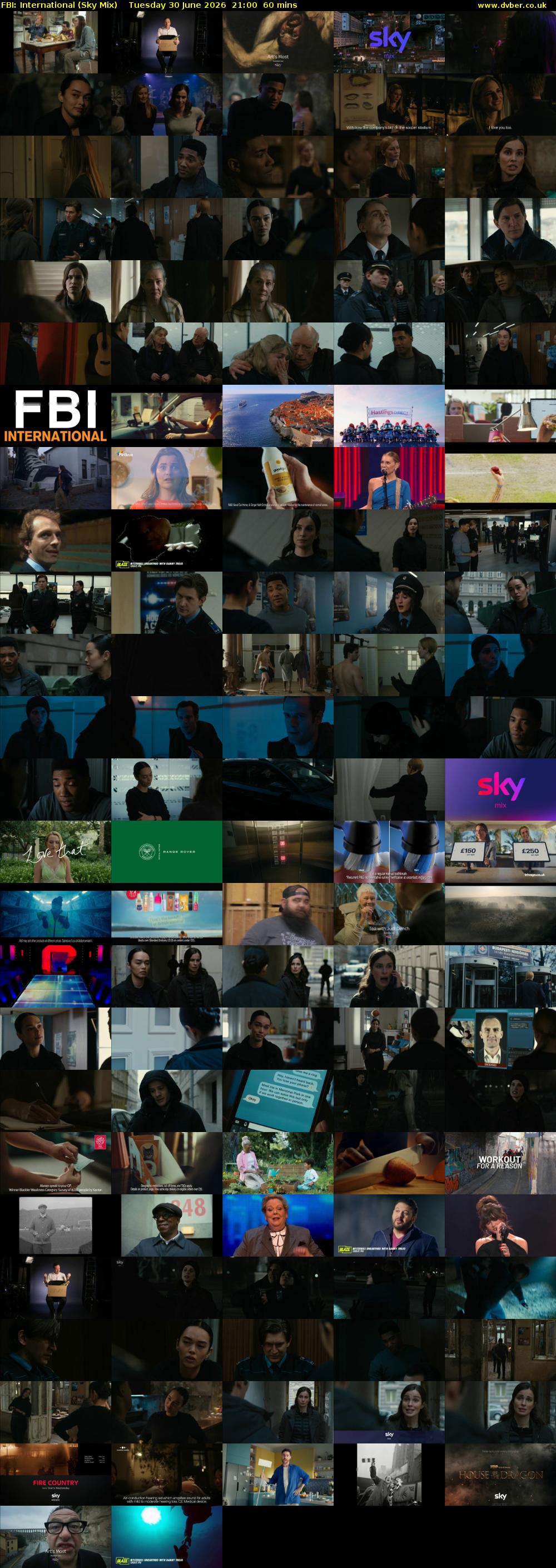FBI: International (Sky Mix) Tuesday 30 June 2026 21:00 - 22:00