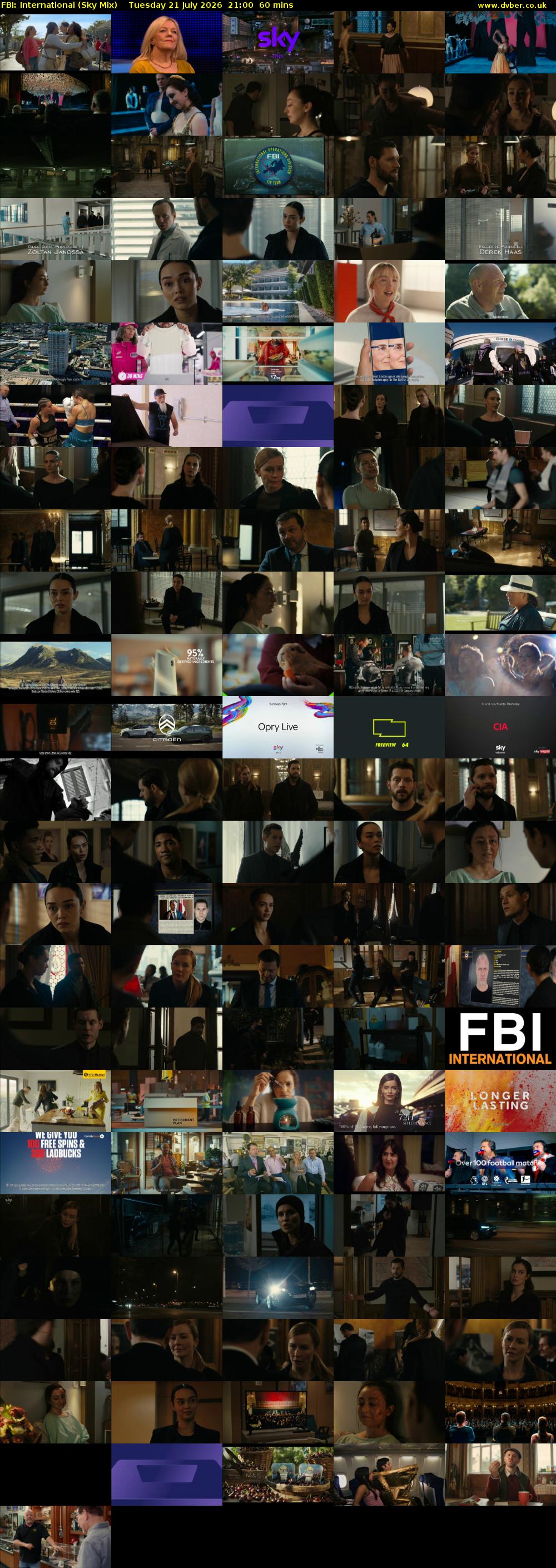 FBI: International (Sky Mix) Tuesday 21 July 2026 21:00 - 22:00