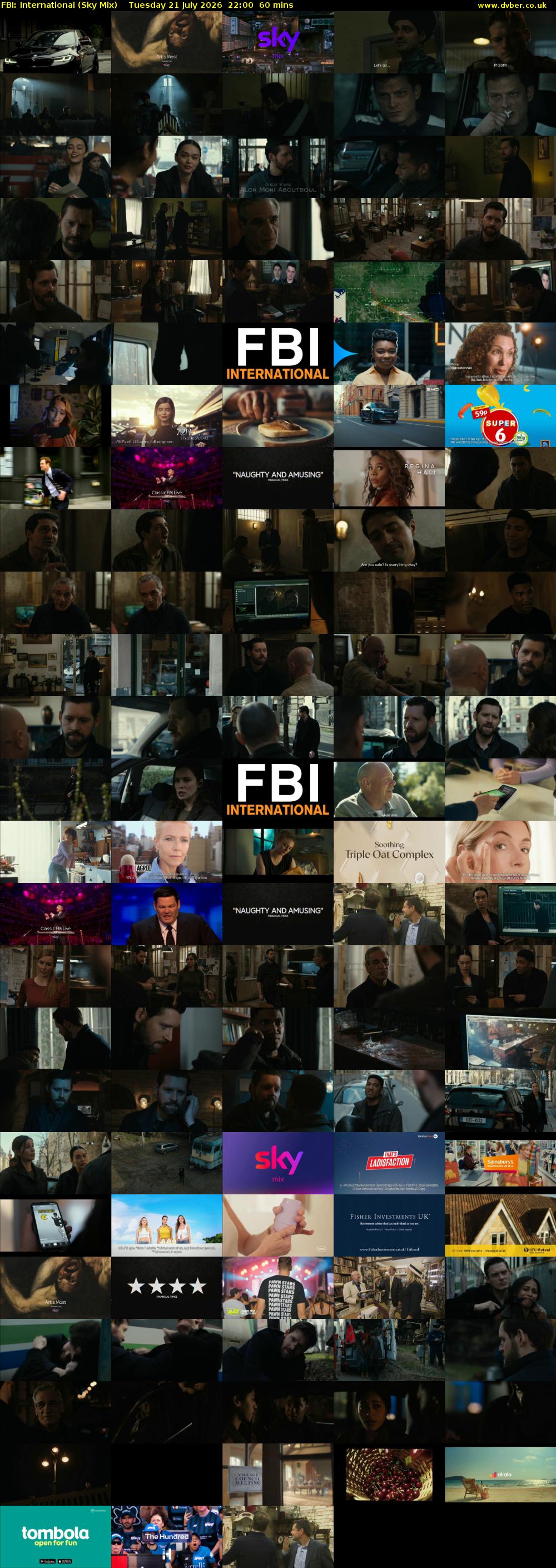 FBI: International (Sky Mix) Tuesday 21 July 2026 22:00 - 23:00