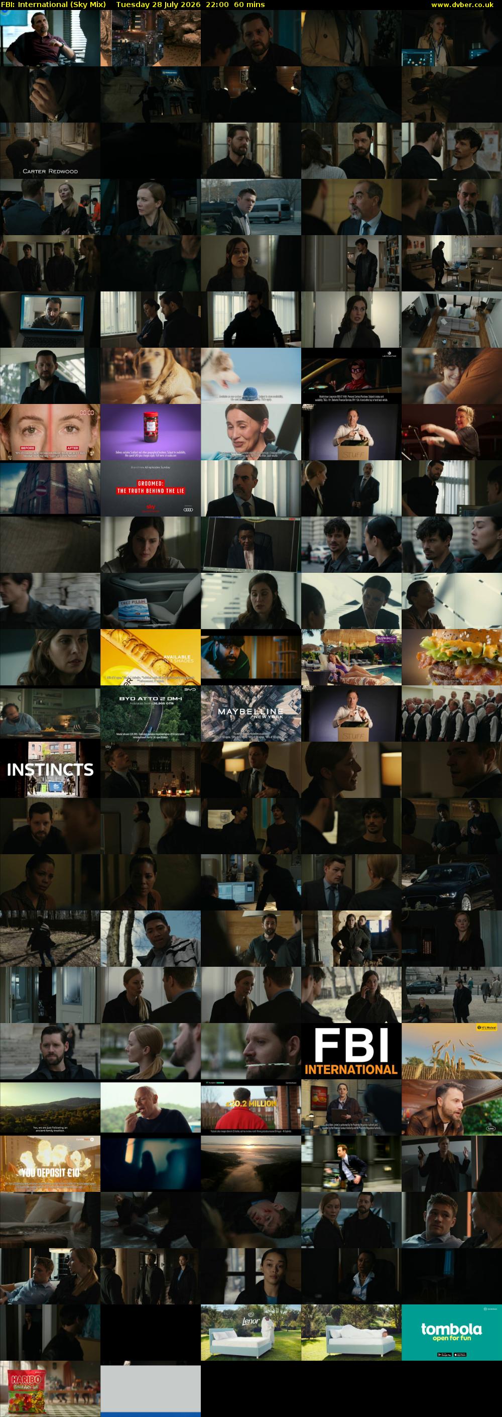 FBI: International (Sky Mix) Tuesday 28 July 2026 22:00 - 23:00