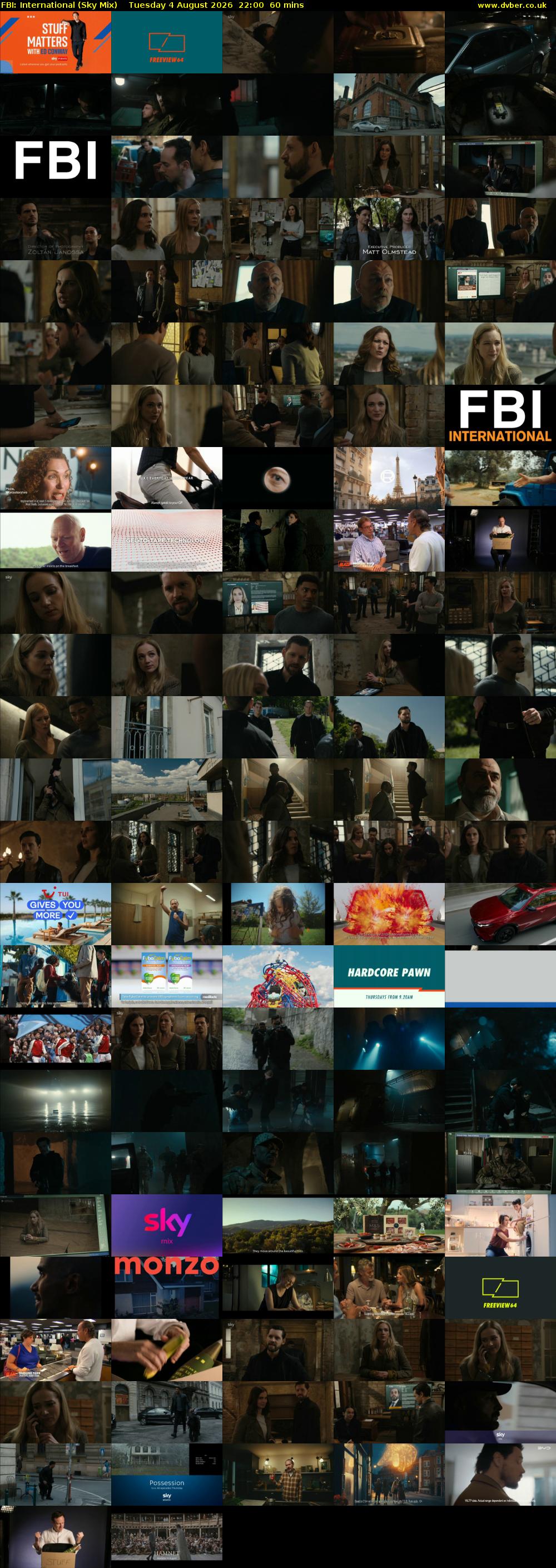 FBI: International (Sky Mix) Tuesday 4 August 2026 22:00 - 23:00