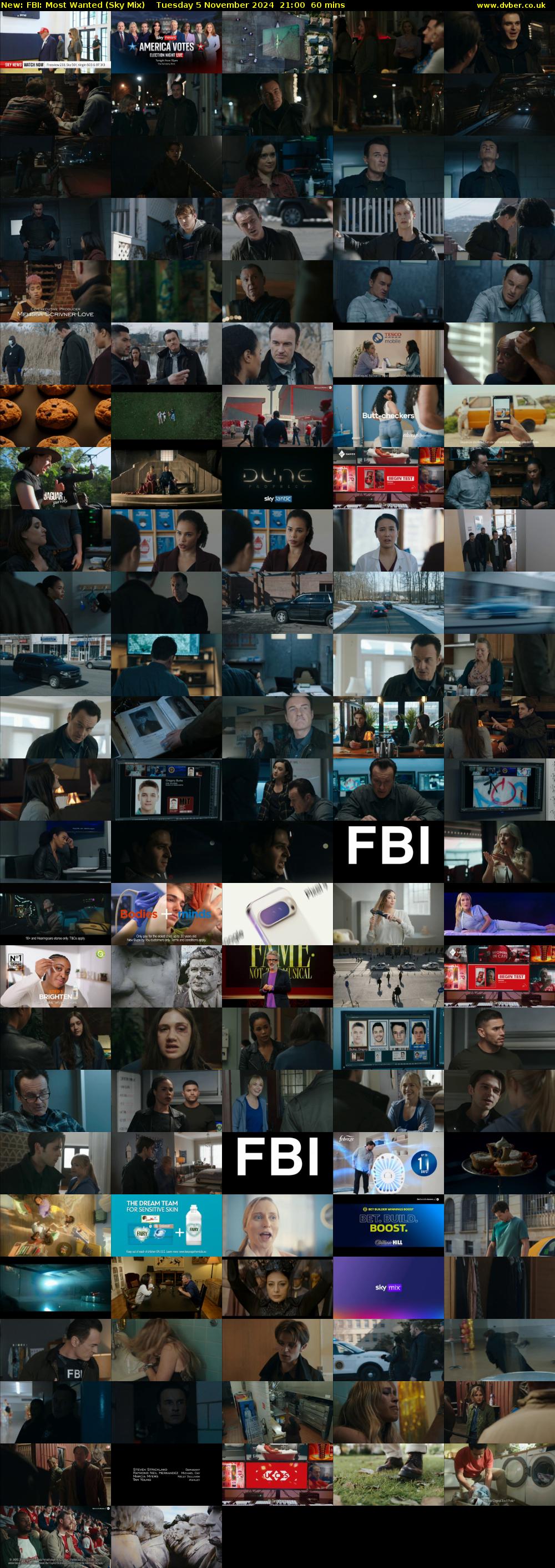 FBI: Most Wanted (Sky Mix) Tuesday 5 November 2024 21:00 - 22:00