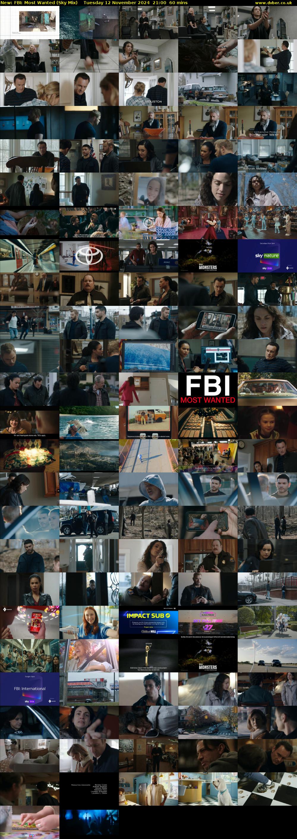 FBI: Most Wanted (Sky Mix) Tuesday 12 November 2024 21:00 - 22:00
