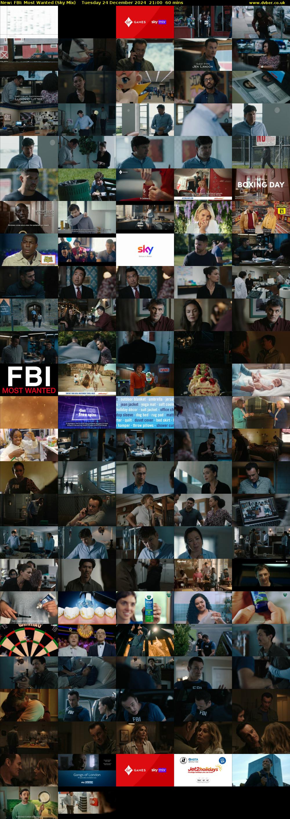 FBI: Most Wanted (Sky Mix) Tuesday 24 December 2024 21:00 - 22:00