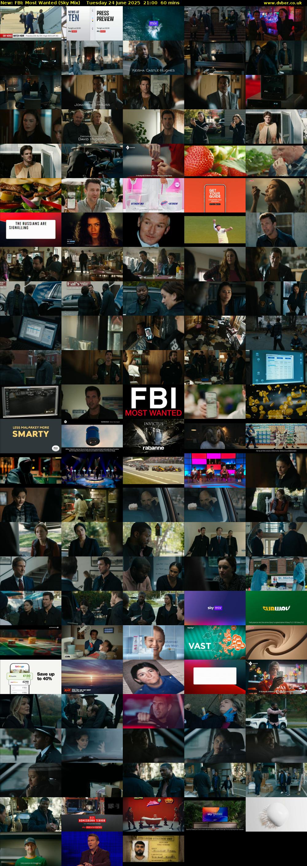 FBI: Most Wanted (Sky Mix) Tuesday 24 June 2025 21:00 - 22:00