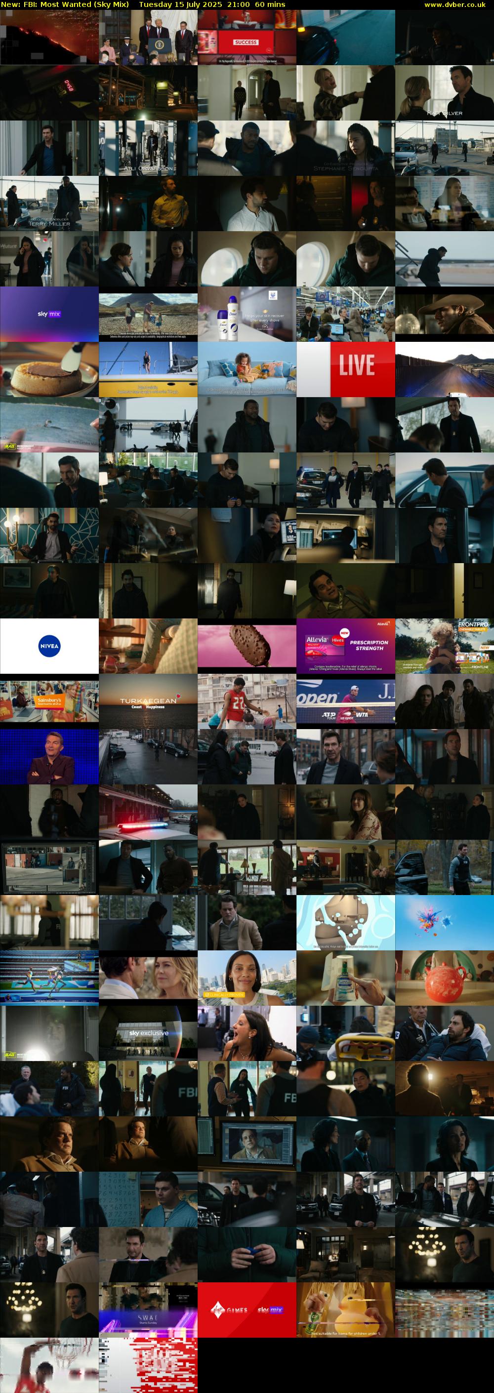 FBI: Most Wanted (Sky Mix) Tuesday 15 July 2025 21:00 - 22:00
