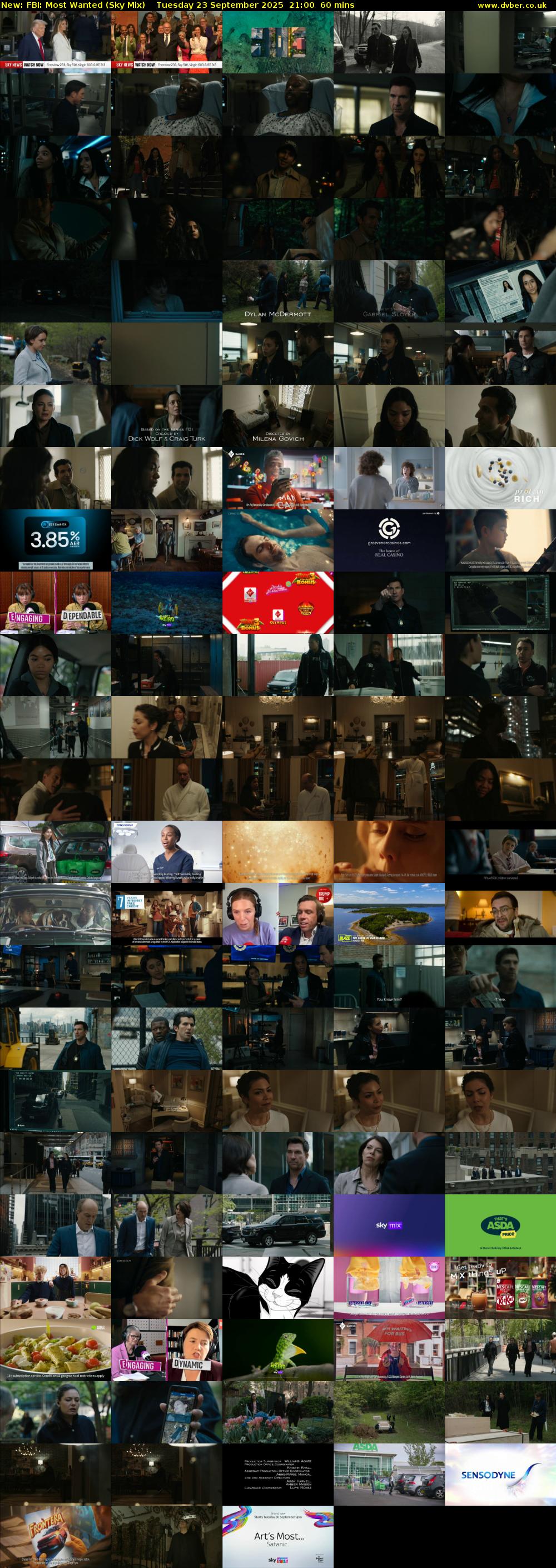 FBI: Most Wanted (Sky Mix) Tuesday 23 September 2025 21:00 - 22:00