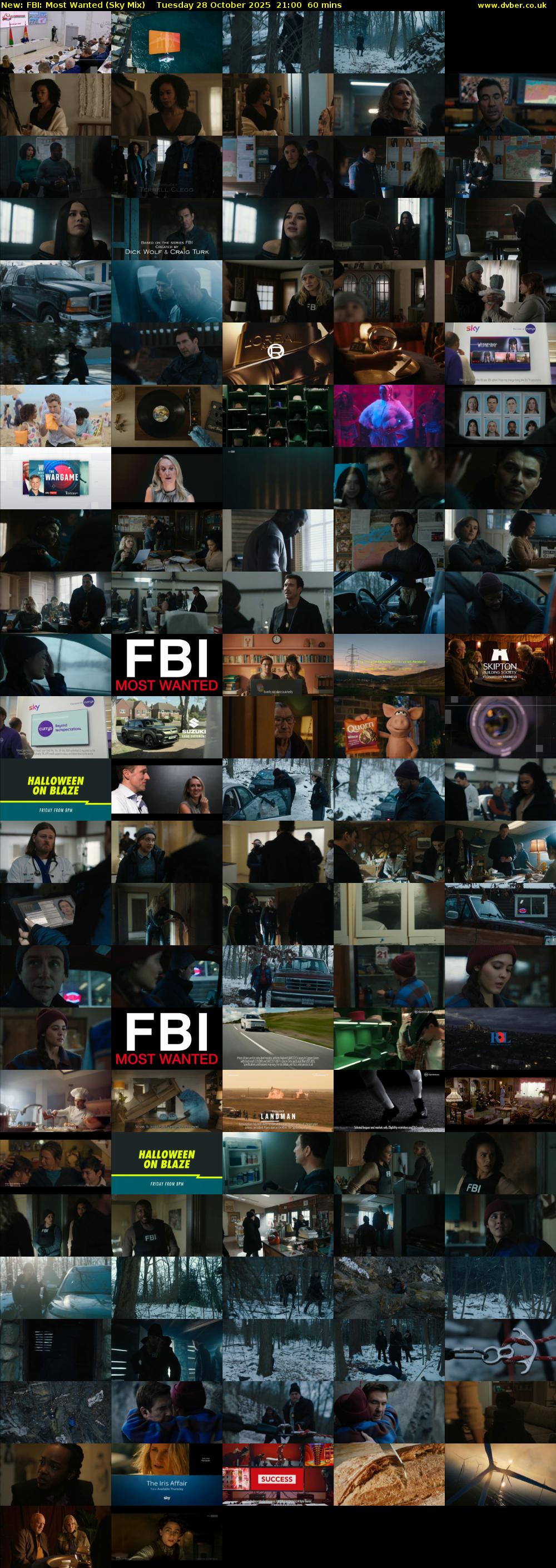 FBI: Most Wanted (Sky Mix) Tuesday 28 October 2025 21:00 - 22:00