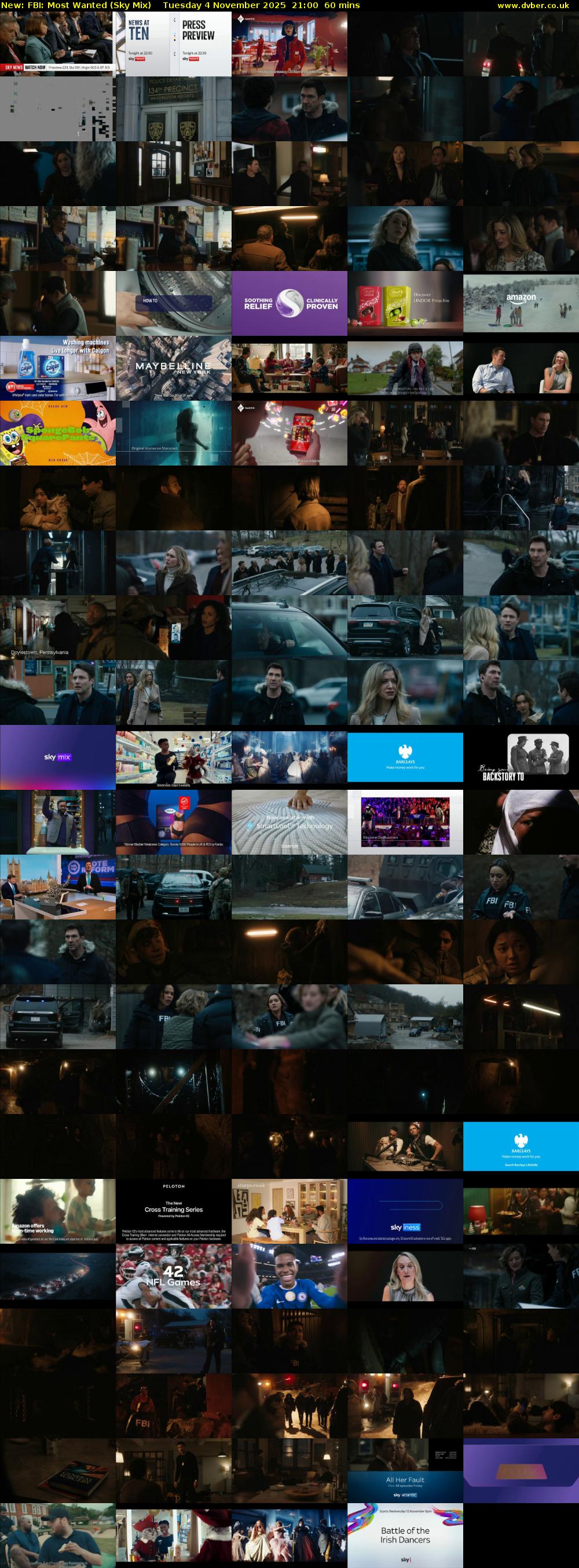 FBI: Most Wanted (Sky Mix) Tuesday 4 November 2025 21:00 - 22:00