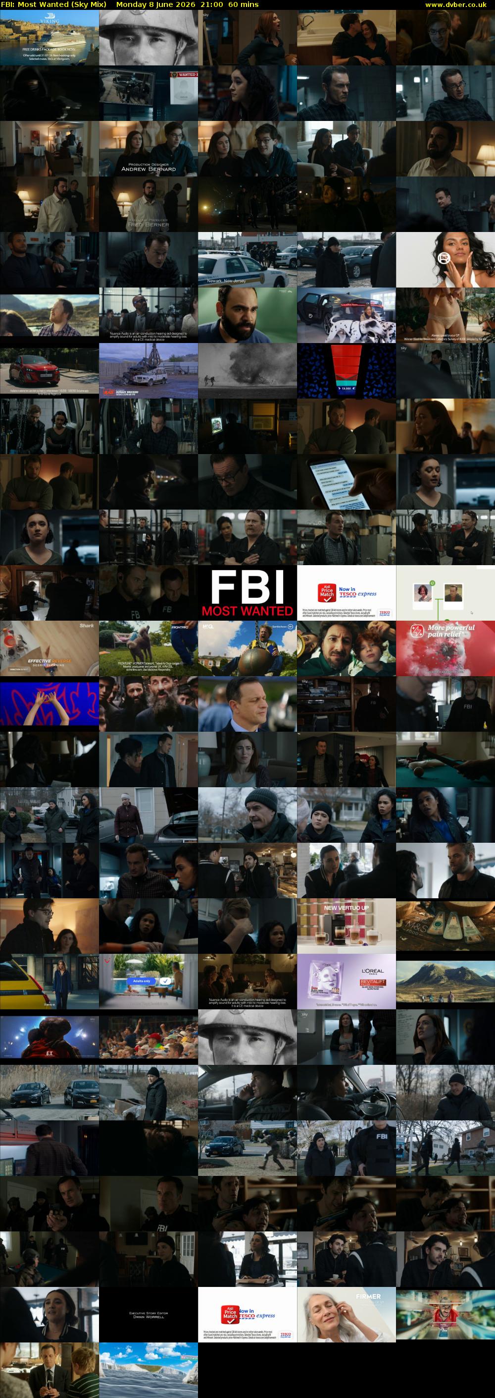 FBI: Most Wanted (Sky Mix) Monday 8 June 2026 21:00 - 22:00