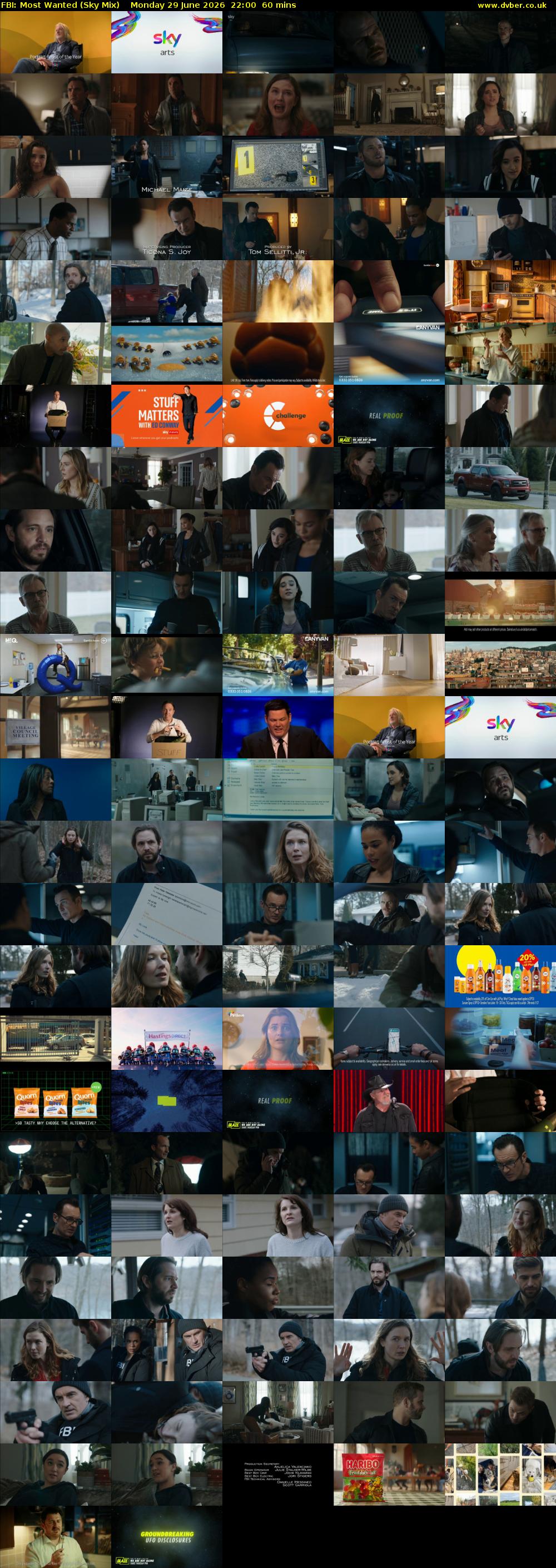 FBI: Most Wanted (Sky Mix) Monday 29 June 2026 22:00 - 23:00