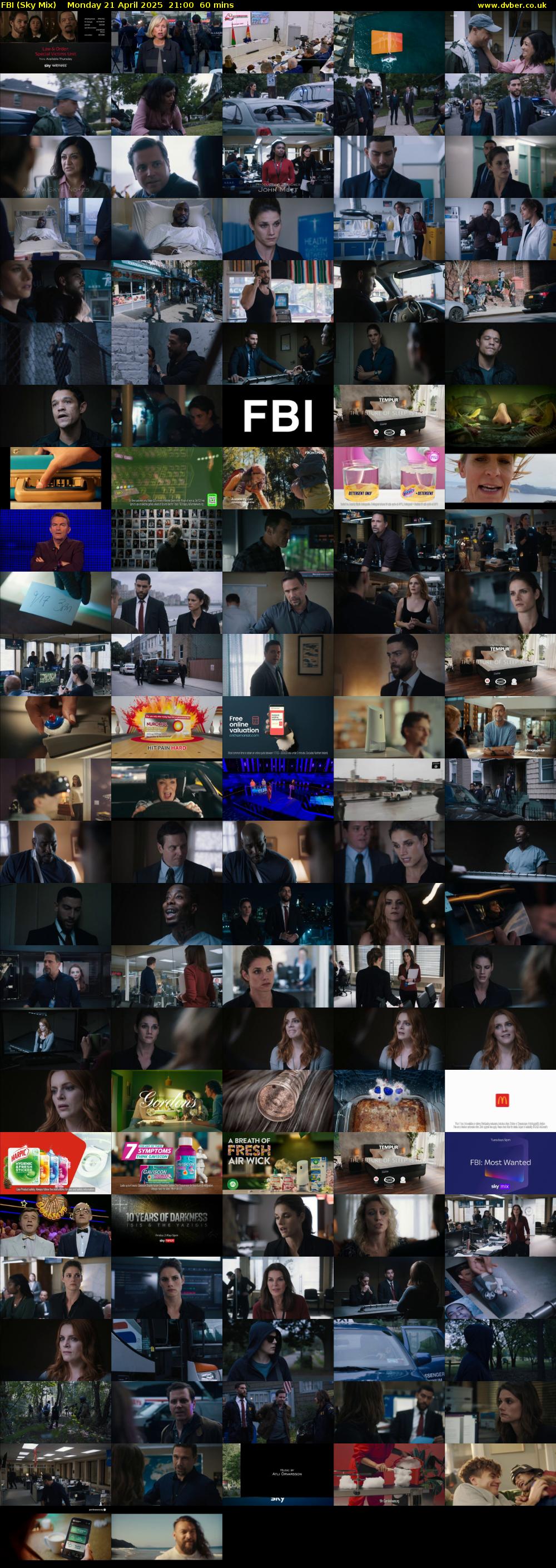 FBI (Sky Mix) Monday 21 April 2025 21:00 - 22:00