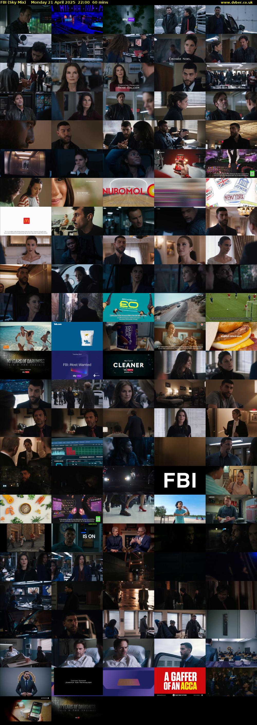 FBI (Sky Mix) Monday 21 April 2025 22:00 - 23:00