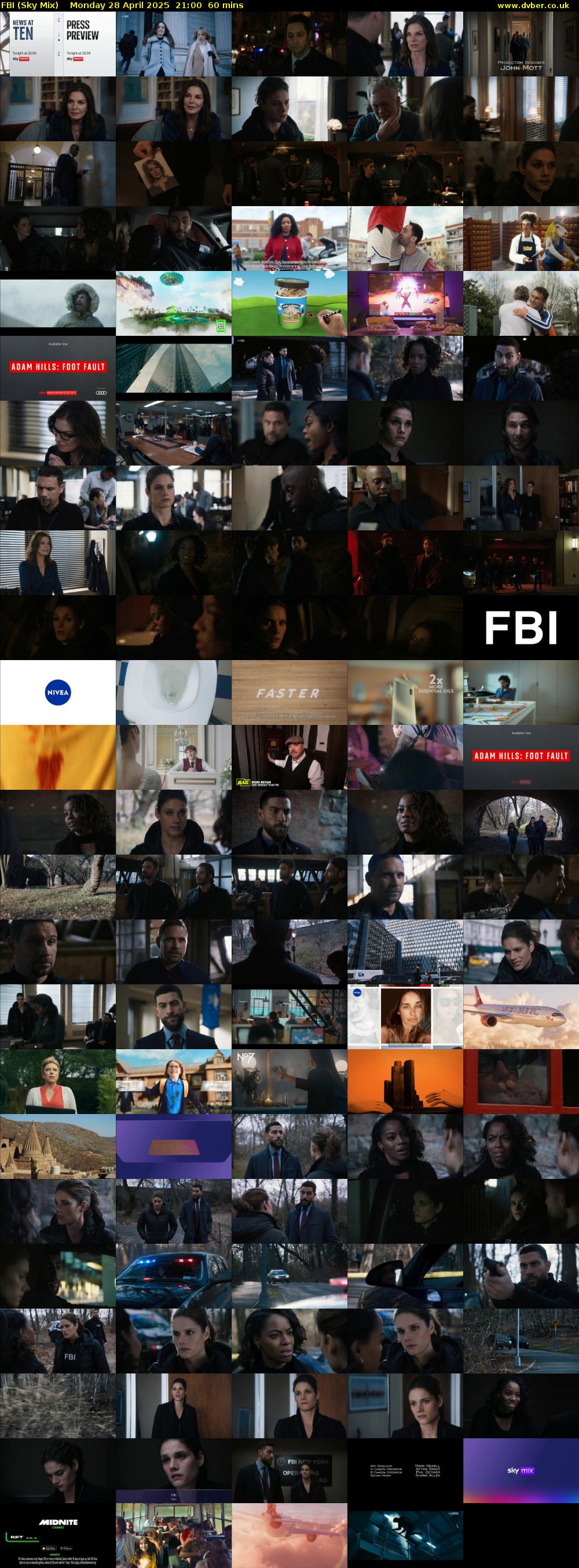 FBI (Sky Mix) Monday 28 April 2025 21:00 - 22:00