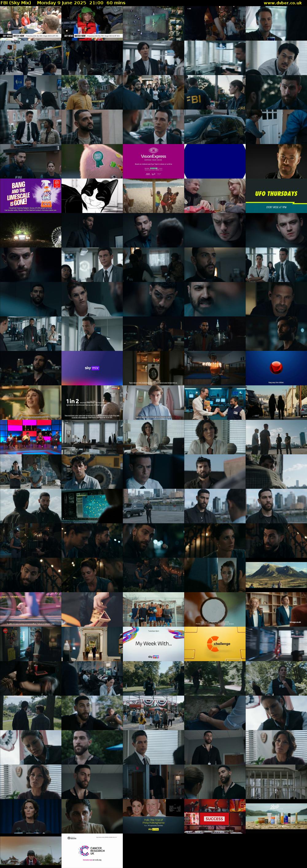 FBI (Sky Mix) Monday 9 June 2025 21:00 - 22:00